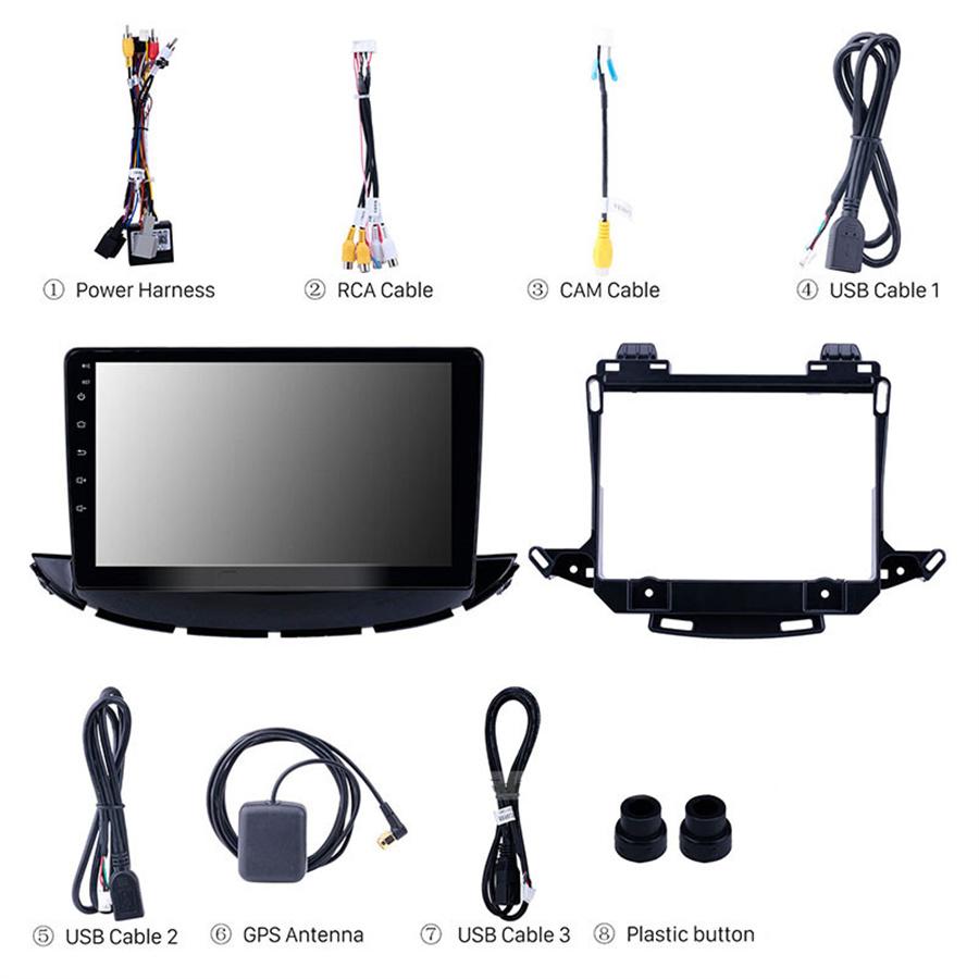 9 Inch Android 10.0 2.5D Screen Car GPS Navigation Radio Multimedia Player for