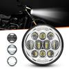 DOT Approved 80W 5-3/4" 14.6cm Round LED Projection Headlight Dyna Street Bob Super Wide