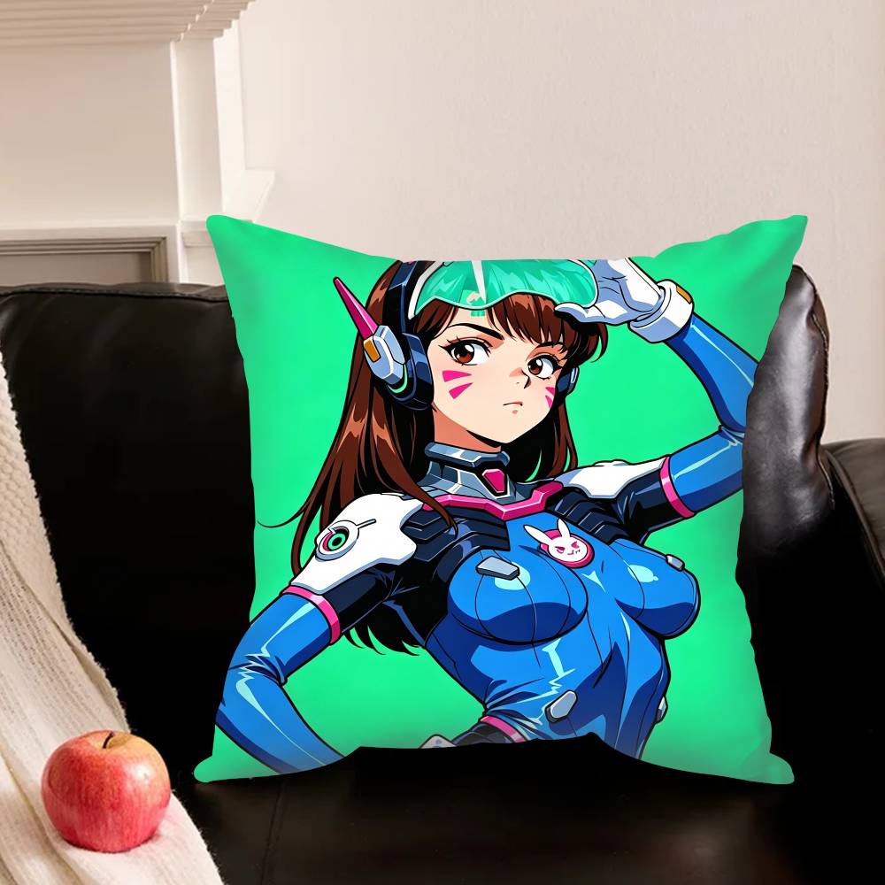 Pop G-Game O-Overwatch-H Pillowcase For Sofa Room Office Decor Printing Protector Cushion Cover Valentine Gift Custom