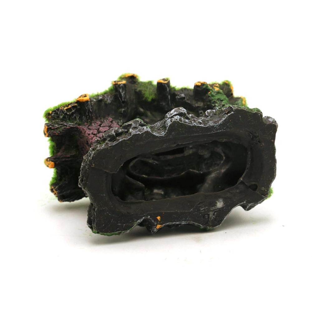 Aquarium Hollow-out Moss Resin Ornament Fish Shrimp Hideout Caves Fish Tank Landscaping Decoration