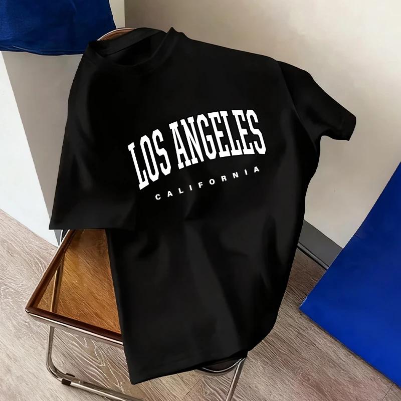 Mens Tshirt City Vibe Fashion Print Streetwear Top 2026 Spring Summer Daily Casual Sports Crew Neck Pure Cotton Tees Oversize