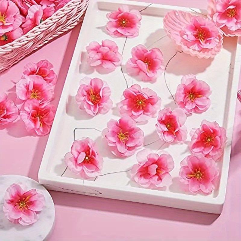 20/50Pcs Artificial Flowers Heads 5CM Fake Flower for Home Room Dceor Wedding Marriage Decoration DIY Carft Gift Accessories