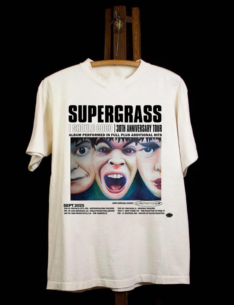 Supergrass I Should Go Go North America Tour T Shirt Size S-5XL Unisex T-Shirt M