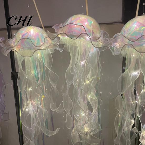 Lampe décorative Méduse LED Éclairage doux Lanternes à piles Décoration suspendue Cadeau de vacances pour fête Pendentif