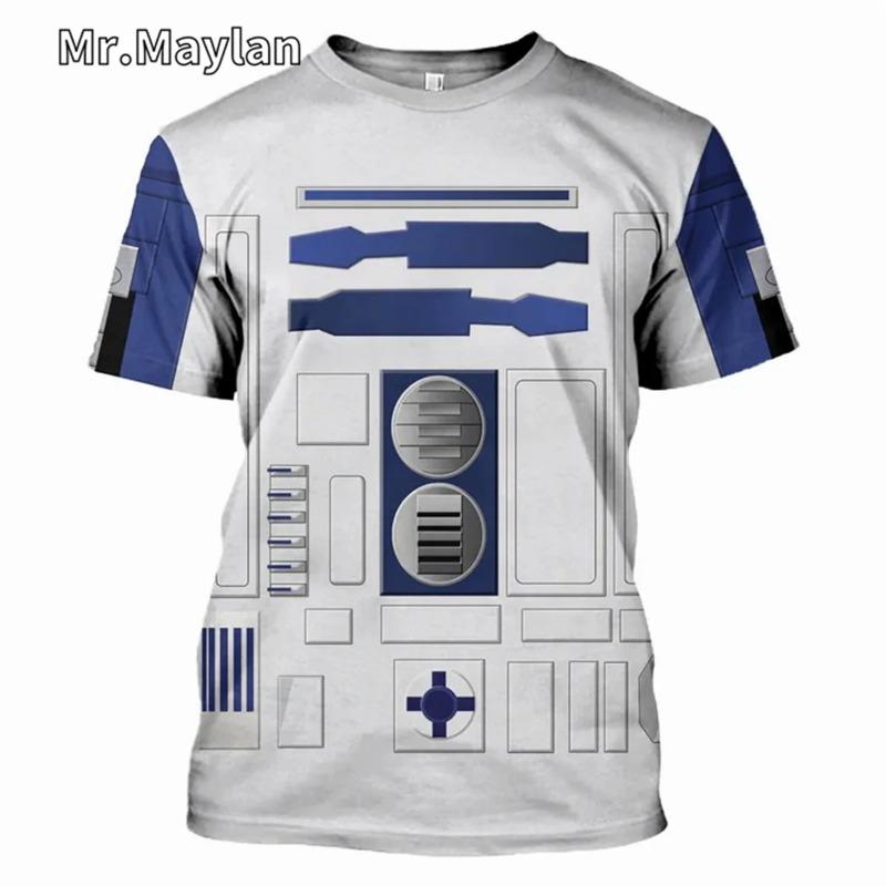 Maglietta Cosplay Costume di Darth Vader Stampa 3D Completa T-shirt da Uomo Nuova Moda Manica Corta Camicia Estiva Streetwear Unisex Magliette Top