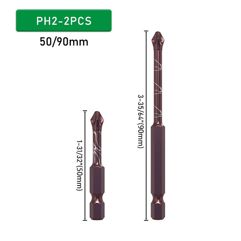 S2 Anti-Skid Screw Batch Special Wear-Resistant Hexagonal Bit Set Screwdriver Bit Tool Accessories