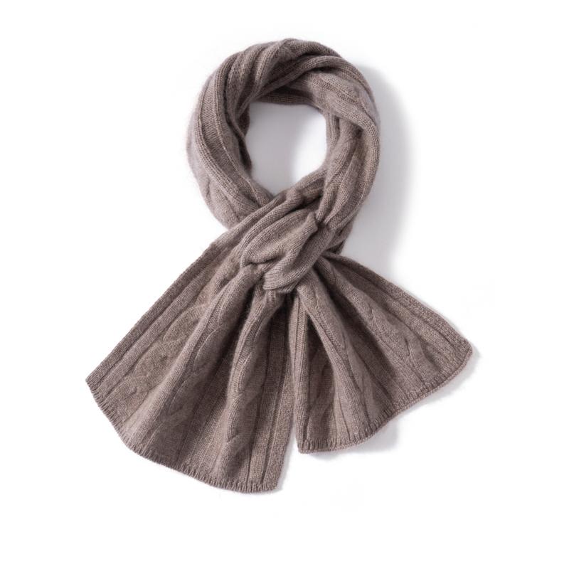 Ladies 100% Cashmere Soft Pashmina Windproof Neckerchief Solid Color Printed Warmth Outdoor Hiking Casual Wear for Winter