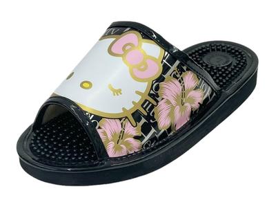 Hello Kitty Gesundheitssandalen Damen Hausschuhe SA-4194L (Schwarz, M)