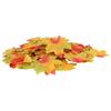 500 PCS Red Green Color Fake Autumn Leaves 500 Pieces Decorative Maple Leaves  Centerpiece