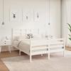VidaXL Bed Frames White Solid Wood 120x190 Cm Small Double 3105831