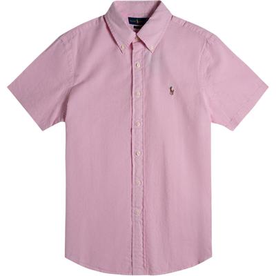 Polo Camisa Clássica de Algodão de Manga Curta com Logotipo Bordado para Homem 710802627-004