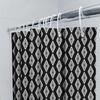 White Black Geometric Patterned Shower Curtain For Bathroom Decor Waterproof Bath Liner