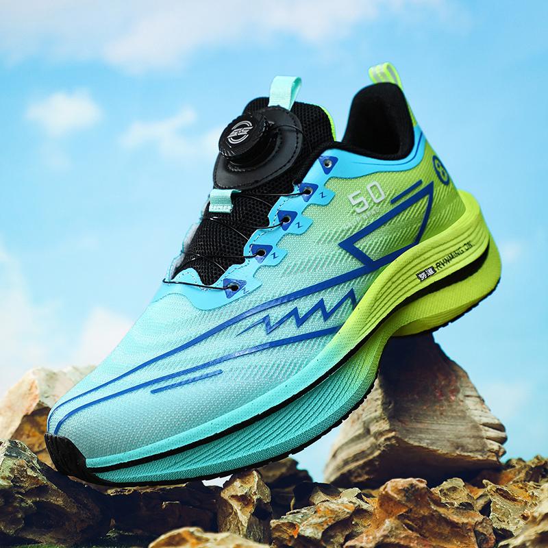 Summer Men's Running Shoes New Professional Carbon Plate Sports Training Shoes Outdoor Non-slip Shock-absorbing Tennis Shoes