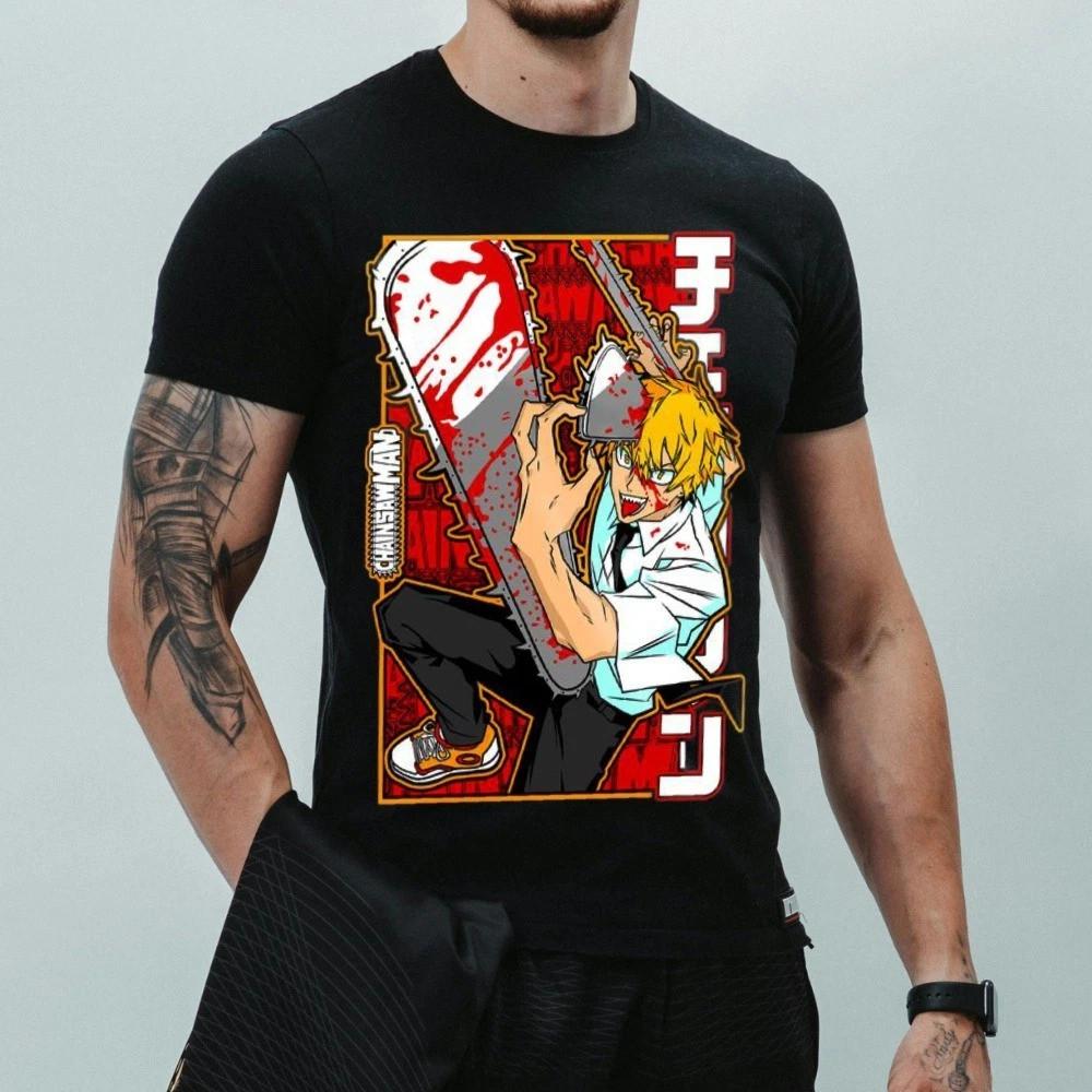 Chainsaw Man Denji T-Shirt Anime Devil  Anime T-Shirt#6 Unisex T-Shirt XXL