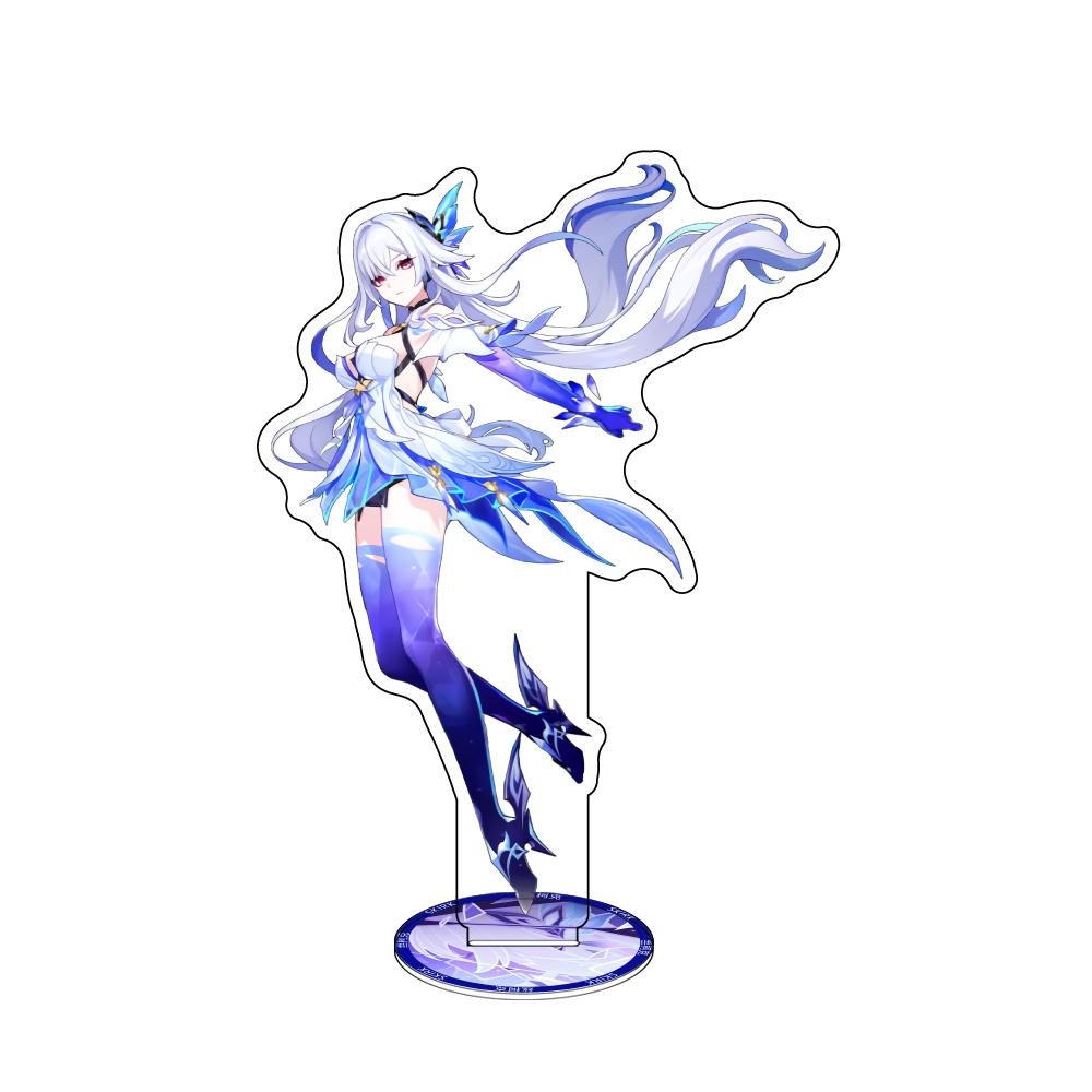 Genshin lmpact Anime Figure Varka Acrylic Stand Lauma Flins Aino Ineffa Model Plate 1pc Desk Decor Standing Sign Game Fans Durable Gifts