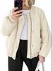 Women Jacket ,stand Collar, Pure Color, Loose and Casual, Long-sleeved ,zipper Fleece Jacket,single-breasted Plush,pocket,baseball Jacket