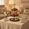 3 Tier Cupcake Stand Wooden Tiered Serving Tray Rustic Dessert for Culinary Artists, Hosts,