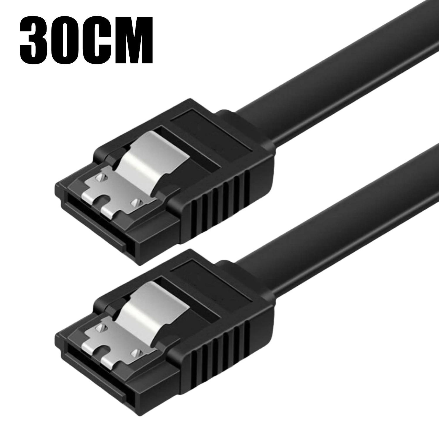 SATA 3.0 SSD Data Cable Solid State Hard Disk 6Gbps Fast Data Transmission Cord for SATAIII HDD SSD CD Drive Writer Desktop PC 1 Pack