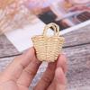 1:12 Mini Paniers de Rangement pour Légumes et Aliments en Rotin Tissé à la Main pour Maison de Poupée Décor de Poupée