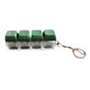 New Diy Keycaps Keyboard Fidget Toys with Keychain Stress Relief Keyboard Keychain Finger Button 4-button Shaft Tester Adults