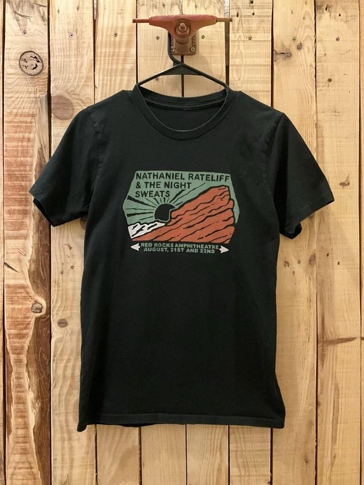 Nathaniel Rateliff & The Night Sweats Red Rocks Black Shirt BL1529 Unisex T-Shirt L
