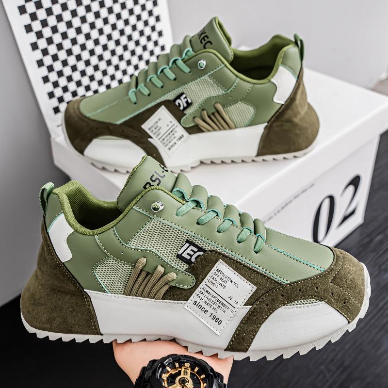 Men's Shoes Autumn Breathable and Versatile One-pedal Sports Shoes Casual Board Shoes Running Thick-soled Inner Height-increasing Shoes