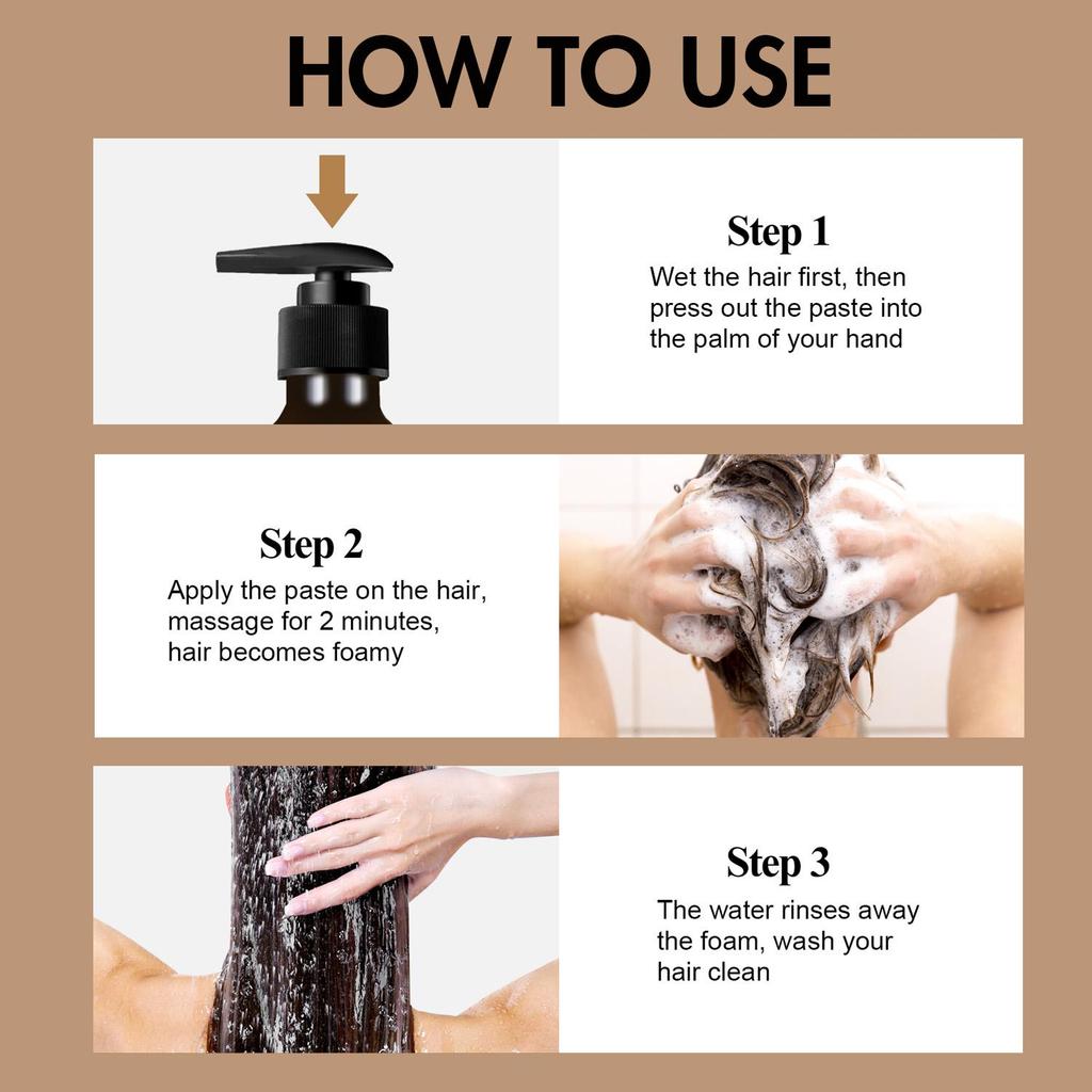 ROSEMARY & CINNAMON SHAMPOO-Clean, Refresh Hair-Leavw Hair Full of Vitality-Suitable for all Hair Types, 300ml