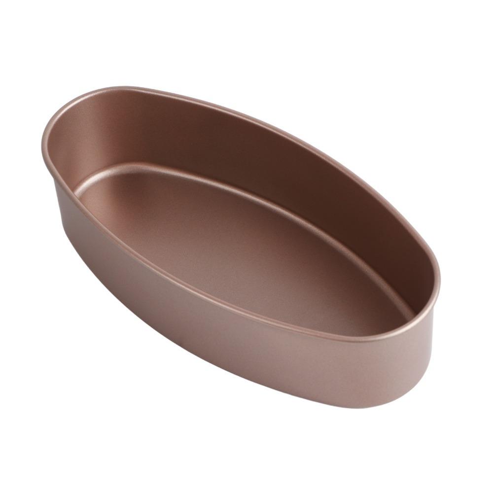 Carbon Steel Oval Cake Mold Gold Baking Mold Non-Stick Cake Mold Home Kitchen DIY Baking золотой