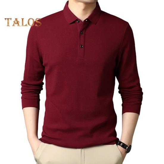 

Осенне-весенняя мужская рубашка с отложным воротником на пуговицах, свободный крой, однотонный, деловой стиль, эластичный, для офиса, встреч, повседневный топ M красный