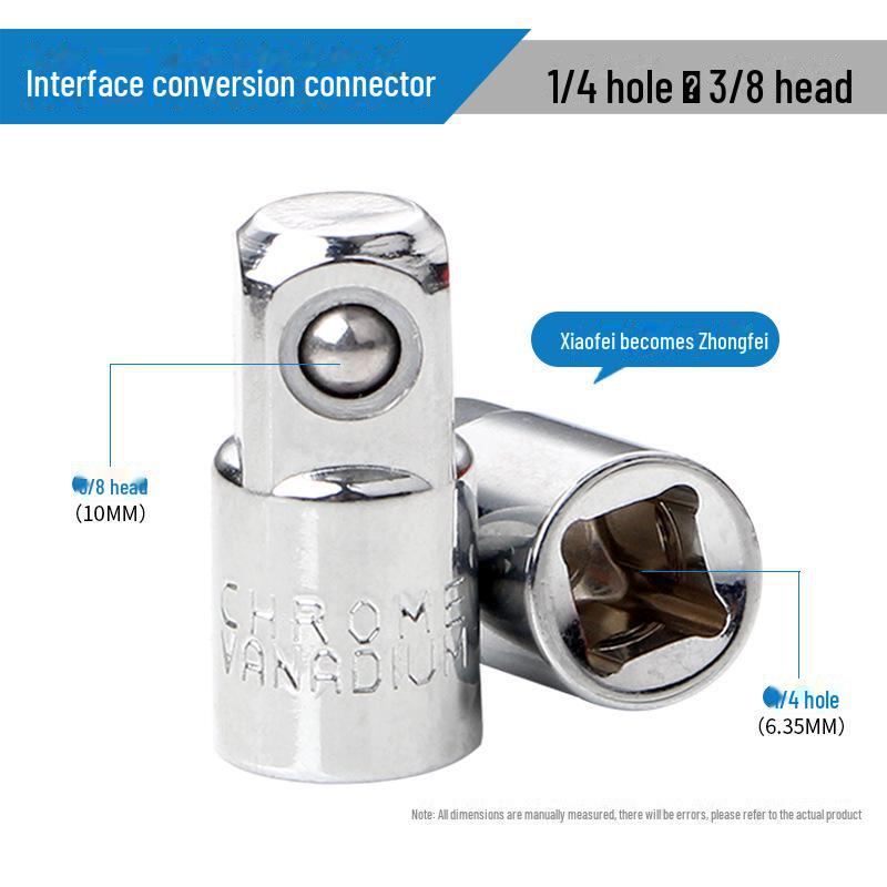 Socket Adapter - 1/2\" To 3/8\" To 1/4\" Universal Conversion Connector