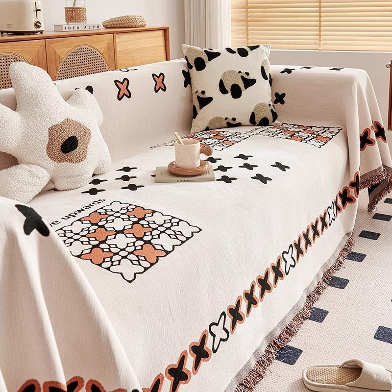 

Полотенце для дивана из шенилла Four Seasons All-Inclusive Чехол для дивана Пылезащитный чехол для дивана из цельной ткани с защитой от царапин 180*130cm