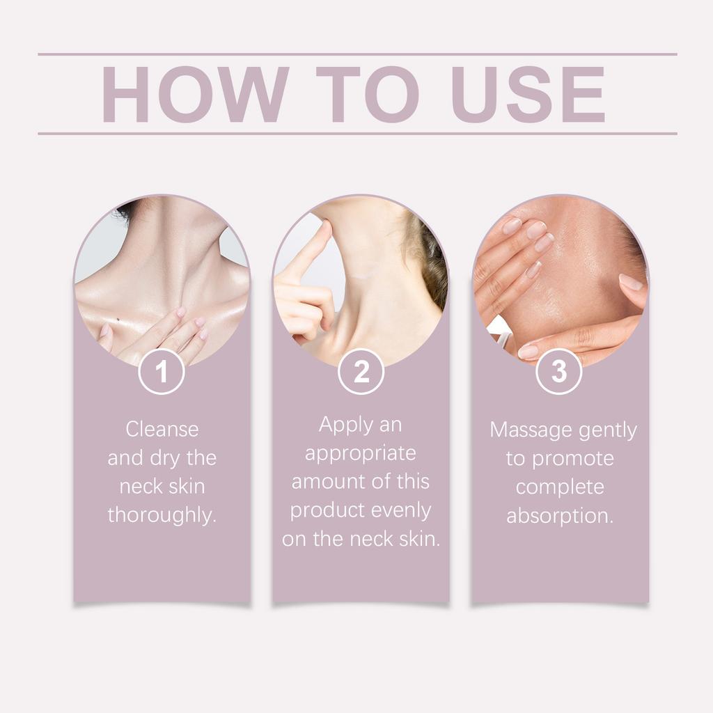 Anti-wrinkle And Anti-aging Neck Cream Moisturizes, Evens Out Skin Tone, Tightens Skin, And Rejuvenates The Skin.