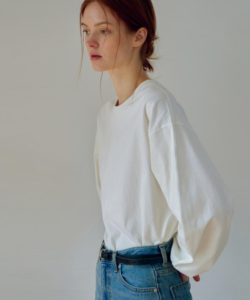 UNNOUT Oversized Volume T-Shirt Marshmallow