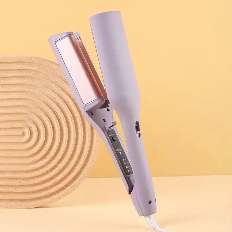 32Mm Electric Curling Iron Automatic Lambswool Curling Tool Long Lasting Styling French Styling Rotating Anti-Flame Design