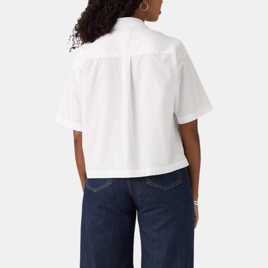 Levis Loose Casual Comfortable Pointed Collar Button Short Sleeve Shirt Women Shirts 003QI-0001