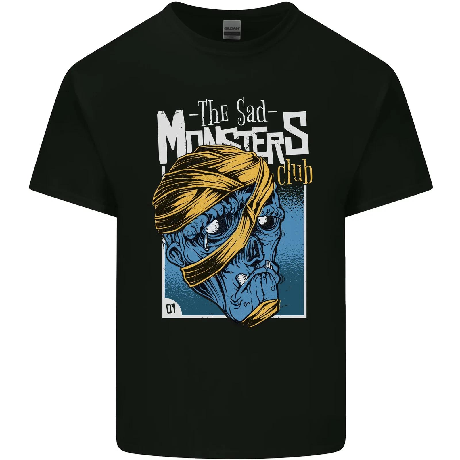 Sad Monster Club Zombie Halloween Kids T-Shirt Childrens 2XL