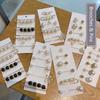 1set Anti-Exposure Brooch Rhinestone Sweater Pin Pearl Brooch Imitation Pearl Shawl Buckle