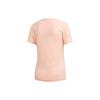 adidas T Shirts Women's Pink Crew Neck Moderate Straight Fit FM9448