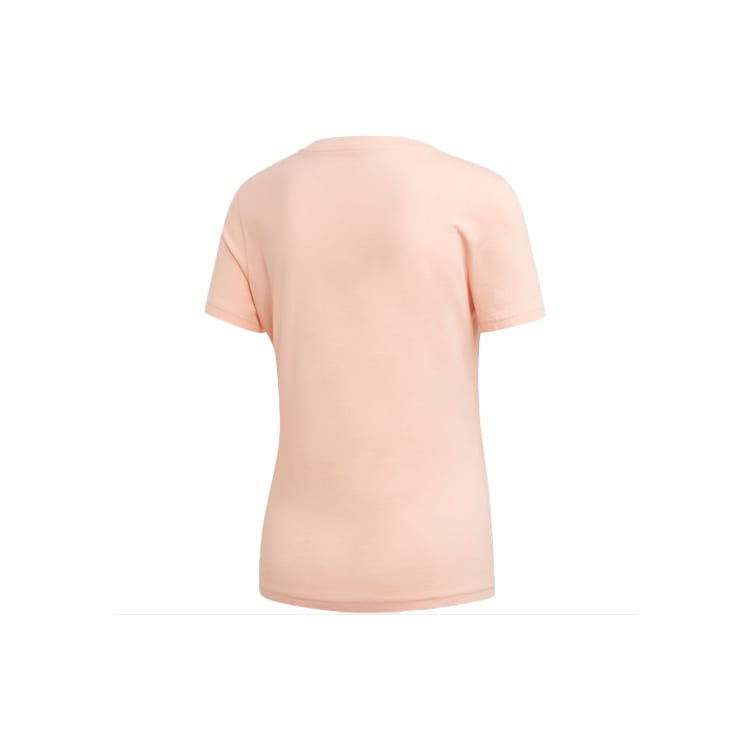 adidas T Shirts Women's Pink Crew Neck Moderate Straight Fit FM9448