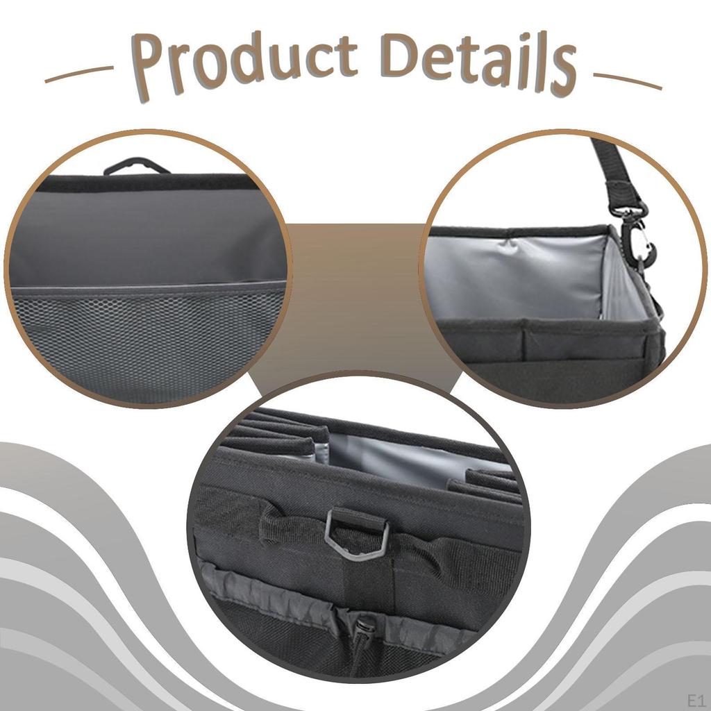 Grill Utensil Storage Bag Barbecue Tool Box with Paper Towel Holder Camping Must Have BBQ