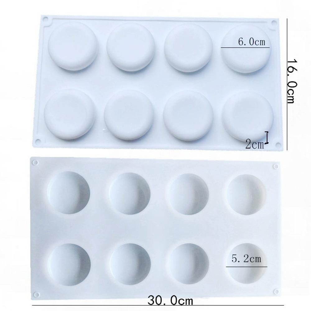 24-Cavity Round Silicone Mold for Mousse, Fondant, Chocolate, and Candle Making