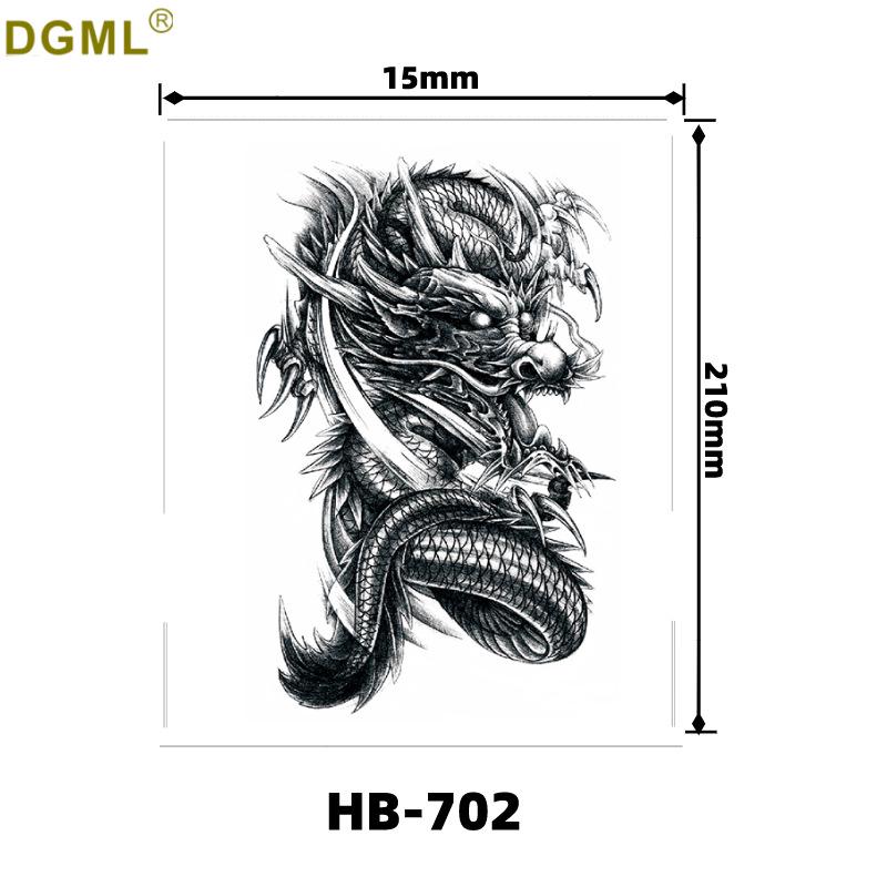 Waterproof Non-Reflective Buddha, Erlang Shen, Guan Yu, Yang Jian, and Zixia Fairy Tattoo Sticker 21 x 14.8 cm