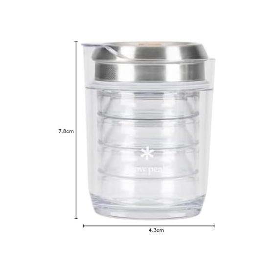 Snow Peak Tableware Set Tea Cup Sayo Clear Tea Cup (Set of 2) TW-340 Tea Cup Glass Camping Outdoor