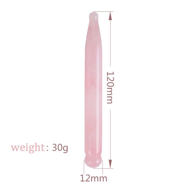 Quartz Acupressure Pen Massage Jade Gua Sha Massage Pen Eye Beauty Hand Massager Stick Trigger Point Massage Tools