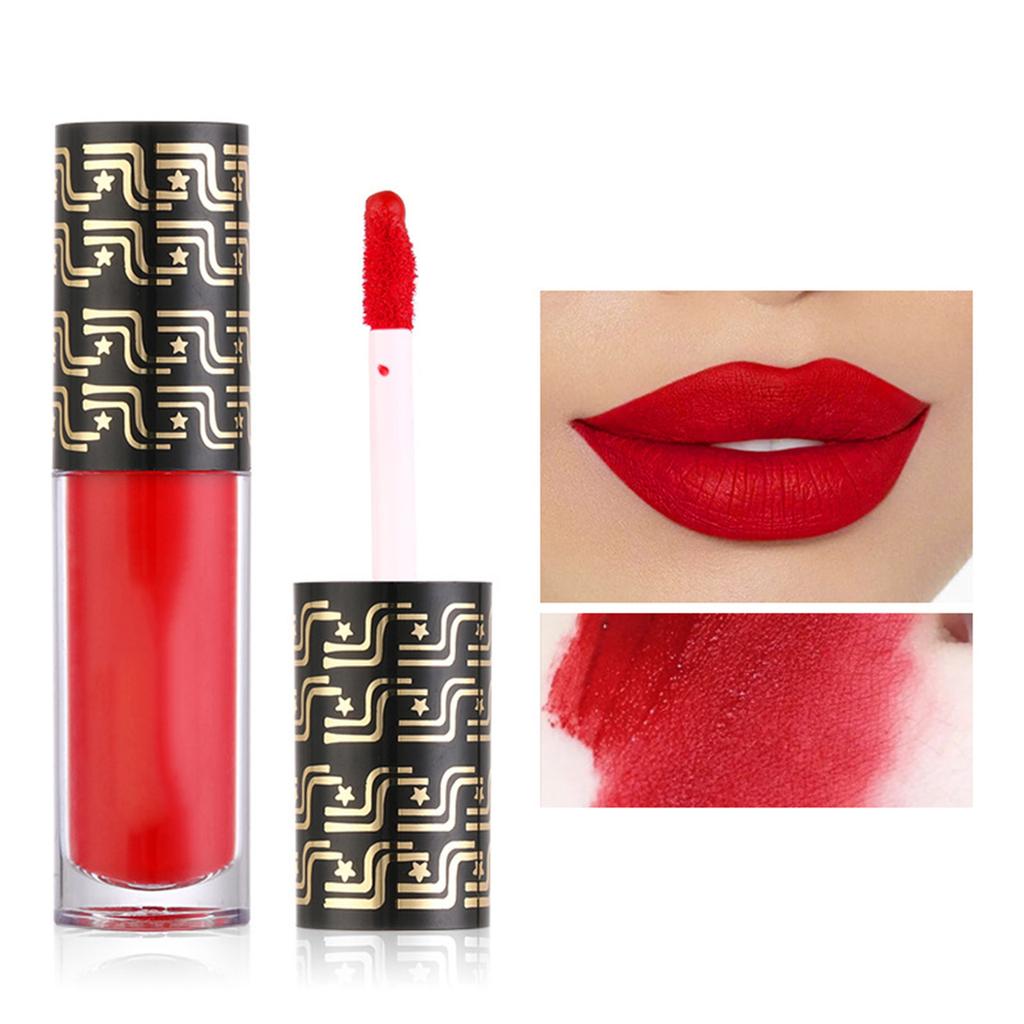 1Pc Matte Liquid Lipstick Long Lasting Waterproof Smudge Proof Non Sticky Lip Gloss with Velvety Smooth Finish for Women Girls