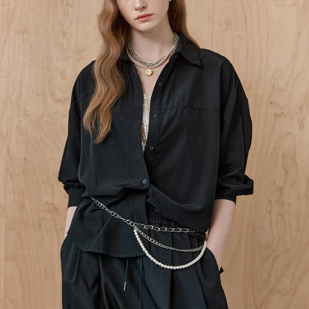 Maxza Back Open Soft Loose Fit Shirt Blouse Zd05qb014on