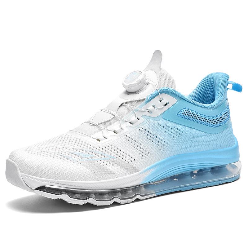 

Чоловічі кросівки для бігу на всю довжину з повітряною подушкою та обертовою пряжкою - Дуже великий розмір, Спортивне взуття високої якості 46 синій/білий