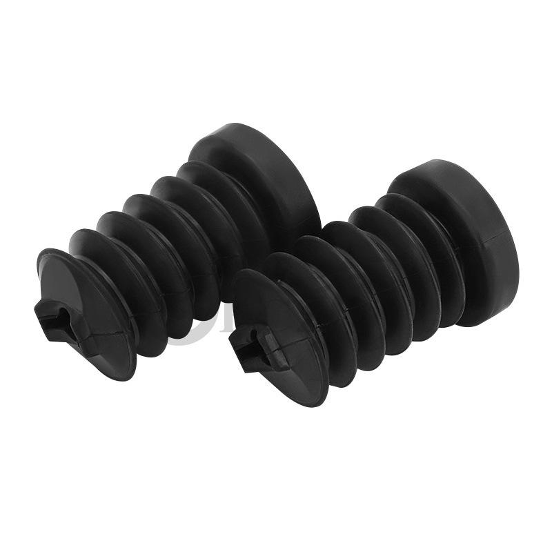 Harley Touring Rear Shock Absorber Dust Cover - Black Rubber Motorcycle Accessory
