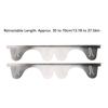 2 Pairs Stove Gap Cover Stainless Steel Retractable Stove Oven Gap Filler Guard Kitchen Counter Side Gap Silver 35cm to 70cm