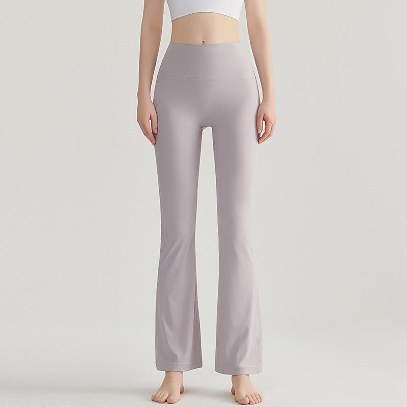 

LAHN Women s High-Waisted Micro-Flare Yoga Pants - Hip-Lifting, No Visible Line, Petite Wide-Leg Design, Thin and Stylish. Extra Large